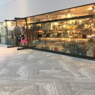 a storefront in a mall