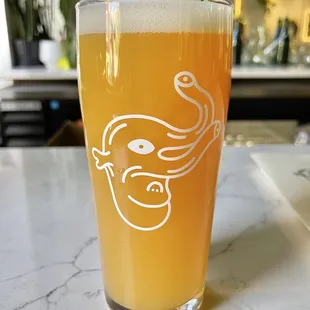 a glass of beer