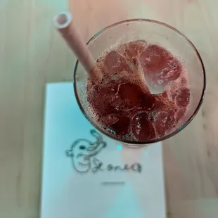 Delicious hibiscus cocktail