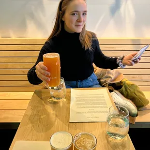 Drinks with a friend :)