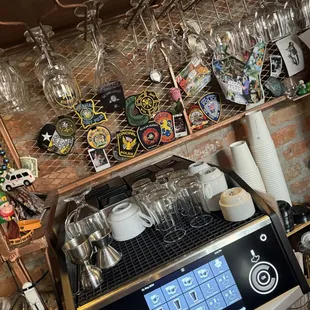 Patches from various fire and police departments