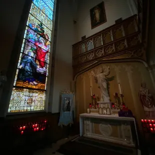 One of the corner candle setups