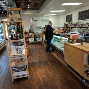a man standing at the counter