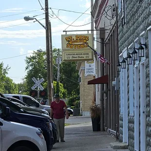 Walking toward entrance