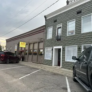 Outside of the tavern