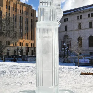 Rice Park ice sculptures