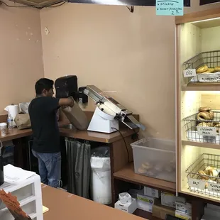 Bagel Slicer. First time I've ever seen this.