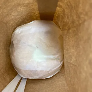 the inside of the bag