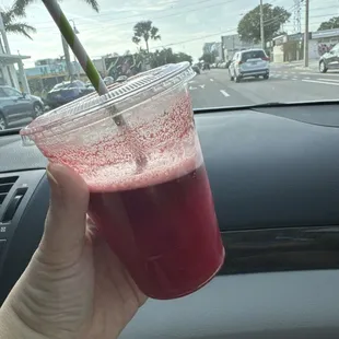 Iced pomegranate tea!