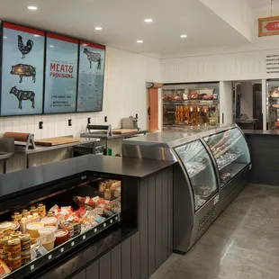 the inside of the store