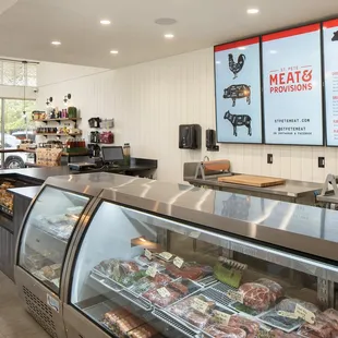 the inside of the store