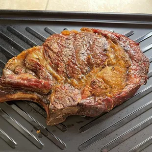 60 day dry aged ribeye cooked on the grill.