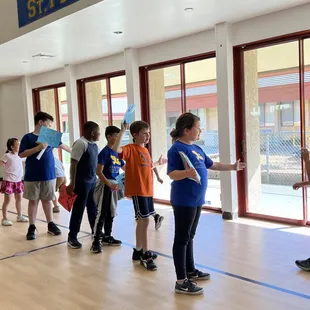 Students cheering on other students at our recent Jog-a-thon