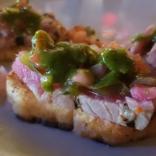 Tuna crostini