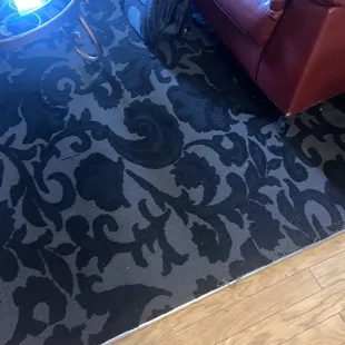 You can see dirt and dust on the carpets we paid 70 dollars extra to be cleaned.