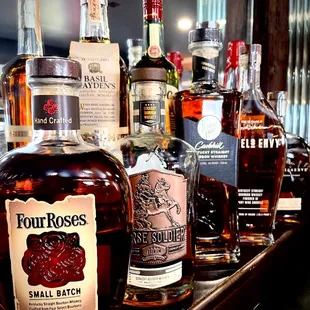 Ever expanding whiskey selection