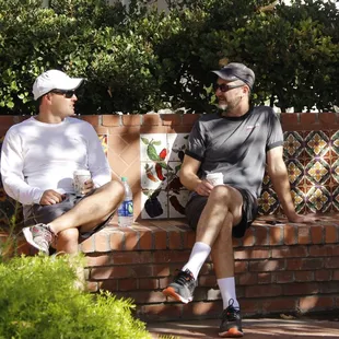 Relaxing with a cup of joe ...