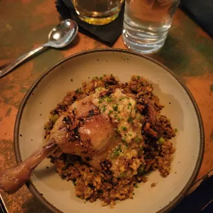 Dirty Rice Duck Confit