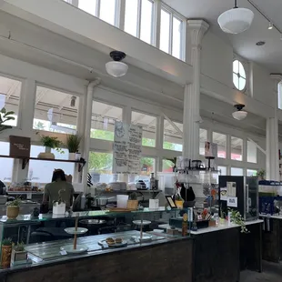 the interior of a restaurant