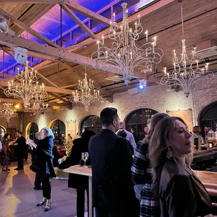 One of the bars in the venue before the show