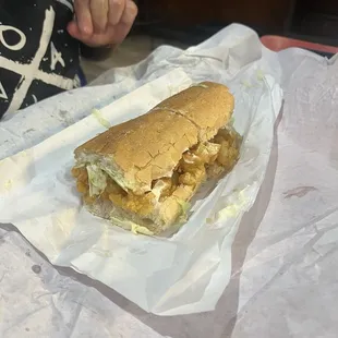6" Shrimp Poboy