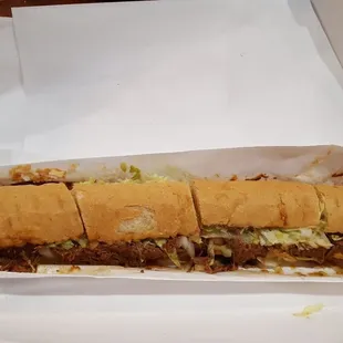 Large Roast Beef Po Boy