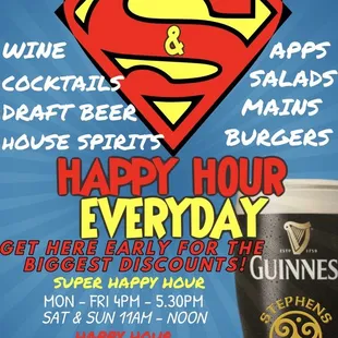 Super Happy Hours ! 7 days a week