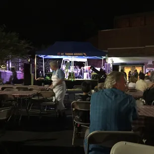 A band, beer and brawts