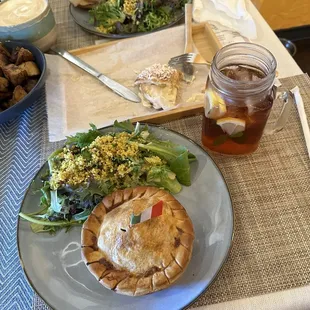 Provencal Pie &amp; Lemon Mint Iced Tea