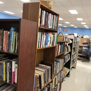 We have more books, DVD&apos;s, CD&apos;s and cassettes than ever on our sales floor!
