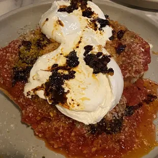 Spicy tomato and burrata