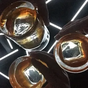 Two Manhattans and an Old Fashioned