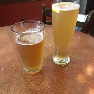 Kottbusser and German Weizen w/ lemon