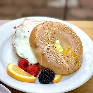 Breakfast Bagel Sandwich
