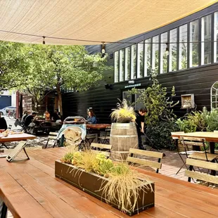 Large outdoor patio