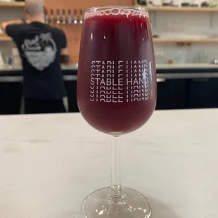 Rotating beers on tap, always good! This was a raspberry sour.
