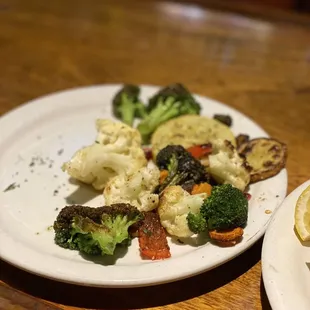 Roasted vegetables.
