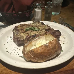 Ribeye with Baked Potato