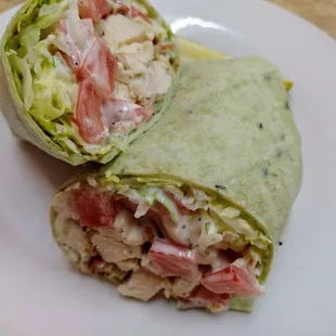 Chicken bacon ranch wrap