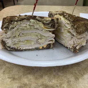 ##10 Imperial Turkey Reuben Hot Sandwich
