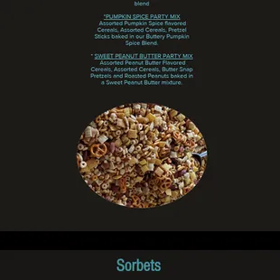 the ingredients of the dessert