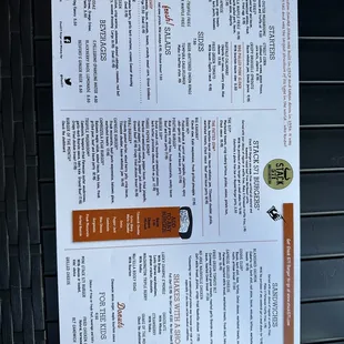 Menu front