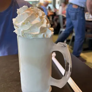 Small bananas foster milkshake