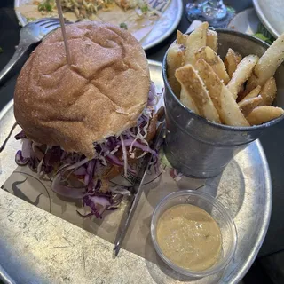 3 Pepper Bomb Chicken Breast Burger