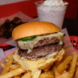 a pile of french fries