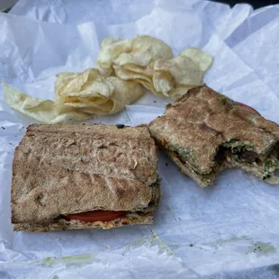 Regular Spicy Pesto Melt Sandwich