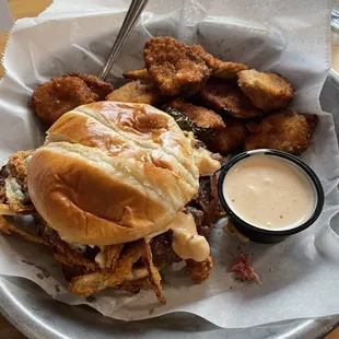 Campfire Stack with Stack'd Fried Pickles
