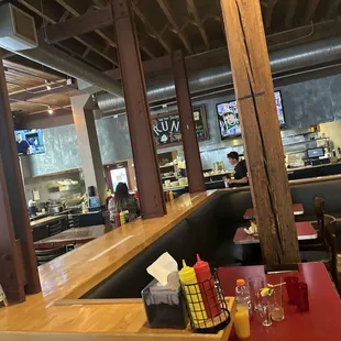 interior, sushi and sashimi