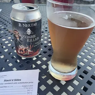 Cider from the drink menu