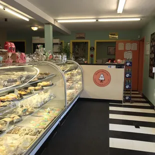 a bakery with a variety of baked goods